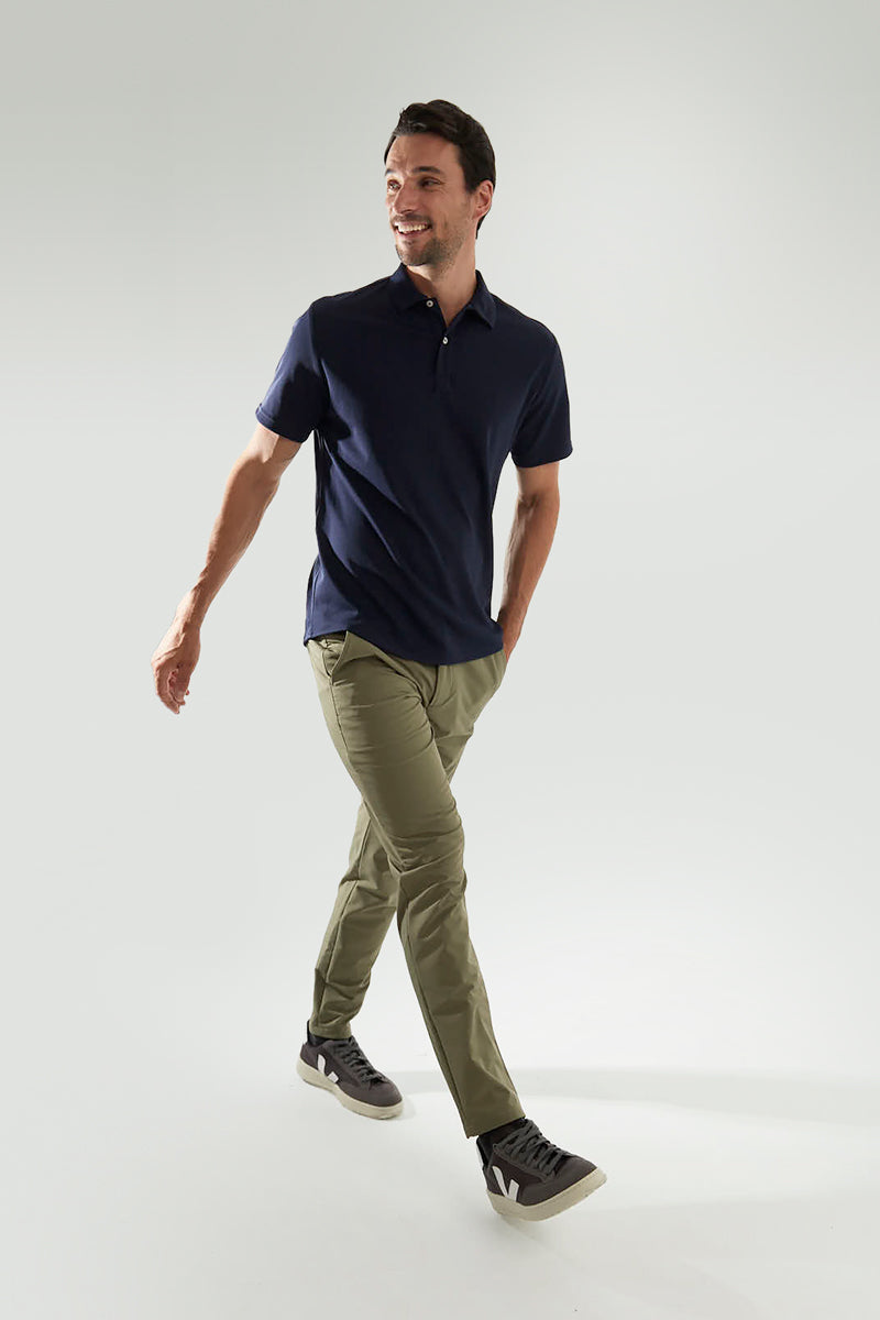 Polo manga corta azul zafiro ∞
