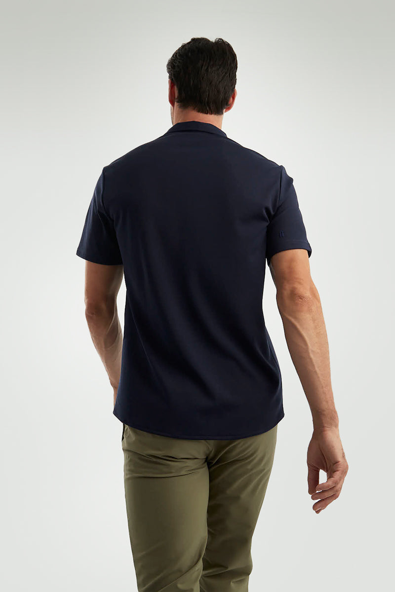 Polo manga corta azul zafiro ∞